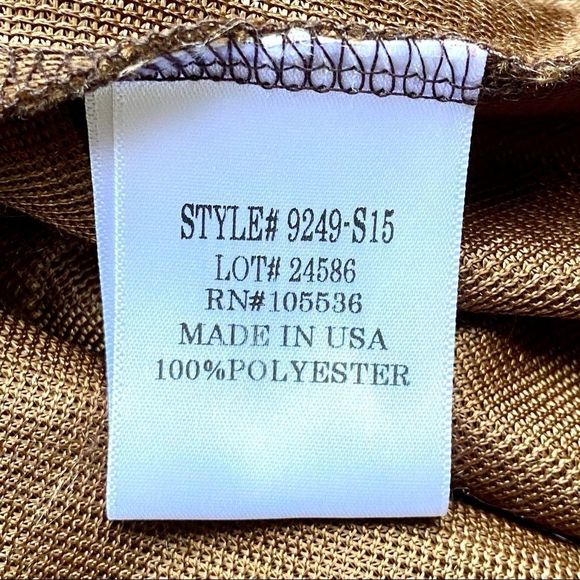 Slinky Brand Brown Faux Fur Vegan Vest Size Large - Picture 7 of 9